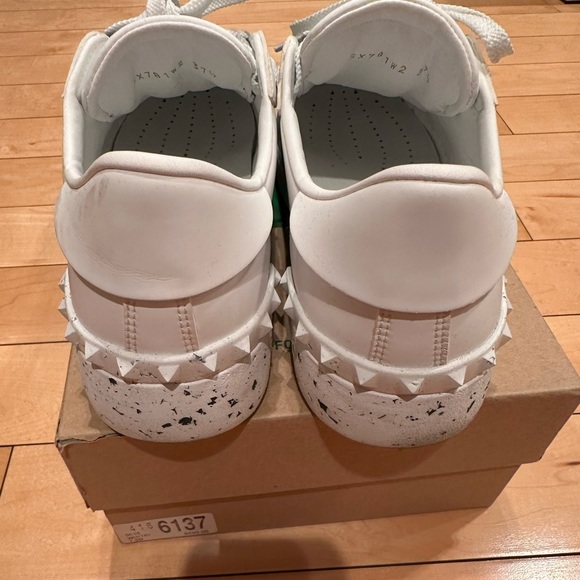 Valentino white and green open for change sneakers - Picture 4 of 9